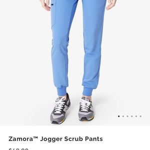 FIGS Zamora Jogger Scrub Pants Ceil Blue